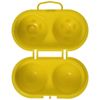 Coghlan's Plastic Egg Holder, Holds 2 Eggs - Yellow (2-Pack)