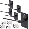 Hold Up Displays - in Barrel Wall Mount Pistol Holder - 30° Left Facing- Flat Wall (Five Pack)