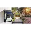 4 pack Waterproof Outdoor Wall 100 LED Solar Night Light | Motion Sensor 3 setti