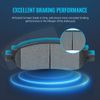 Front & Rear Ceramic Brake Pads w/ Hardware For 2010 2011 FORD RANGER All Models