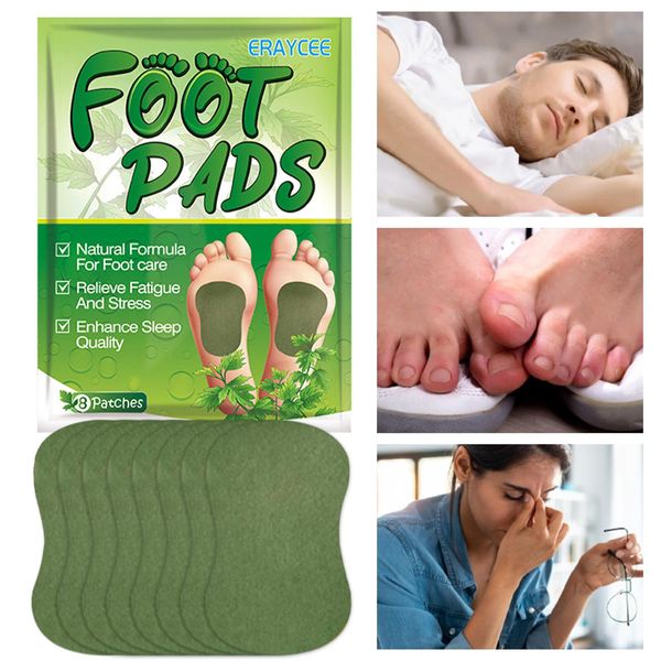 8PCS Foot Pads, Natural wormwood and ginger Powder Foot Pads,Remove Dampness