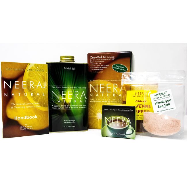 Neera Natural Master Cleanse Lemonade Diet, 10 to 14 Day Detox Pack