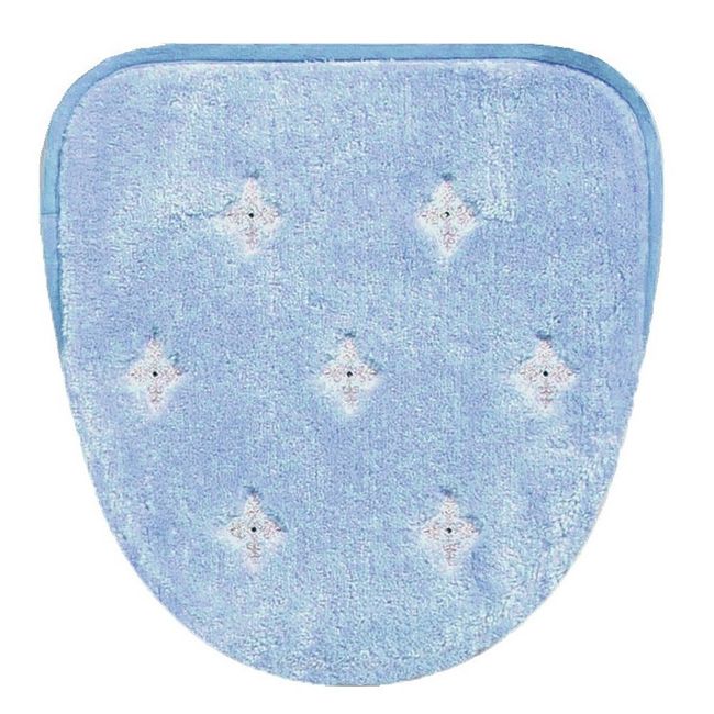 Senko 10906 Prologue Cover Toilet Lid Cover, Blue, For Hot Water Washing/Heating, Rhinestones Included