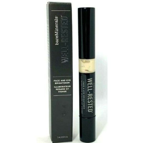 BareMinerals Well-Rested Face and Eye Brightener 3mL / 0.10 oz RARE