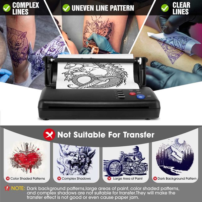 Tattoo Stencil Maker Tattoo Transfer Thermal Copier Stencil Printer Machine  USA