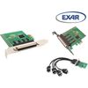 KALEA-INFORMATIQUE PCIe Controller-Karte mit 8 COM-Ports RS232 UART mit EXAR Chipsatz XR17V358.