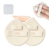 Multi-functional Wet Makeup Sponge Puff 2 Piece Makeup Sponge Foundation Spun Type Smooth Storage Case Fluffy (White)