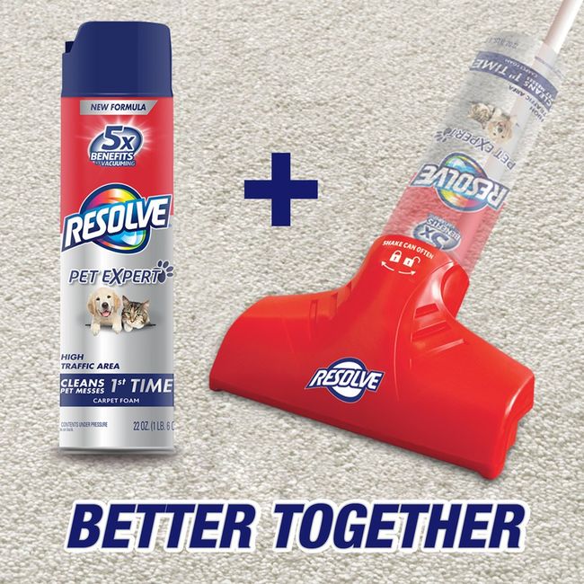 Resolve Easy Clean Pro Carpet Cleaner Gadget + Foam Spray Refill, 22oz 