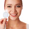 3 Pieces Face Brush Cleansing Manual Acrylic Handle Facial Scrubbers Soft Bristle Exfoliator Cleaner Brush Scrub Exfoliating Facial Brush for Face Care Makeup Skincare Removal (Transparent)