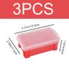 Dtlecyj Small Plastic Storage Box with Lid 3 Pcs Clear Plastic Storage Boxes with Snap Stackable Containers for Desk Storage Bedroom Family