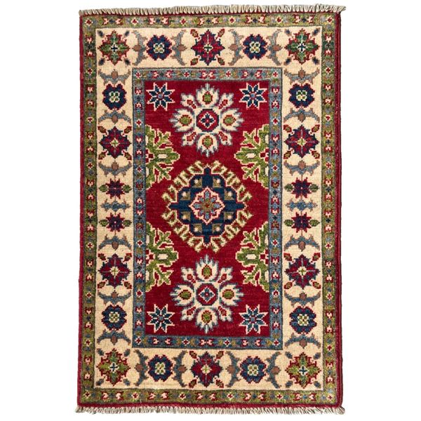 94 x 60 cm | Vintage Handmade Afghan Carpet Door Mat Small Oriental Wool Rug