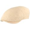 Breiter Herren Schiebermütze Flatcap Schirmmütze Leinen Innenfutter (as3, Numeric, Numeric_64, Natur)