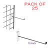 MS40015 - 25 x 10 Inch Single Gridwall Mesh Display Panel Hanging Hooks 250mm - Prong Gridwall Display
