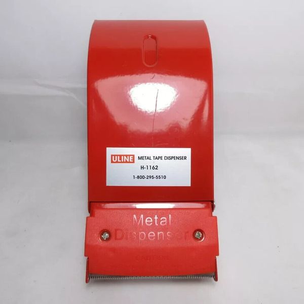 Uline H-1162 Red Packing Shipping  3" Metal Tape Dispenser brand new in box!!!!!