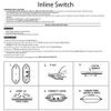B&P Lamp® Clear in Line Feed Through Rocker Switch