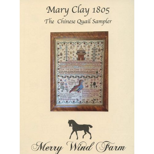 Mary Clay 1805 Reproduction Sampler Chart by Merry Wind Farm