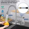 Kitchen Faucets, Upgraded Filter Water Kitchen Faucet with Pull down Sprayer, Br