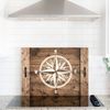 Compass Rose Stencil - Ocean and Large Compass Design for Nautical Decor