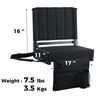 SPORT BEATS Stadium Seats with Back Support Bleacher Chairs with Back and Cus...