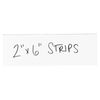 Poly Bag Guy Warehouse Labels, Magnetic Strips, 2" x 6", White, 25/Case