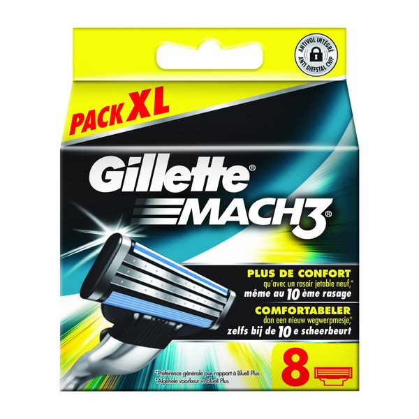 Old Version Gillette Mach3 Razor Blades Pack of 8