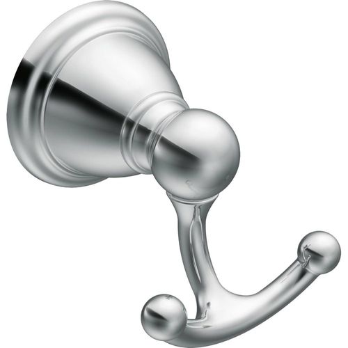 Moen YB2203CH Brantford Double Robe Metal Hook, Chrome