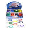 keyringz 120 units Multi Coloured Swivel Key Tags in Counter box