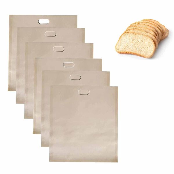 Toaster Bags Sandwich Toaster Bag Reusable Toaster Storage Bag Non-Stick Snacks Bags Heat Resistant Toaster Bags for Microwave, Oven, Toaster, Grill and Griddle Home Party Kitchen - 9Pack（3 Size）