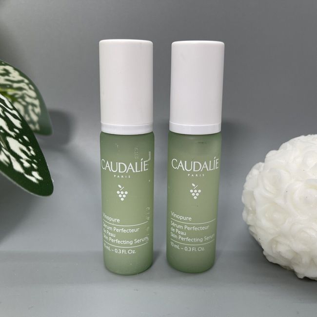 2x Caudalie Vinopure Skin Perfecting Serum .30oz/10ml Ea Travel Size