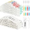 300 Pcs Individually Wrapped Toothbrushes Bulk with Dental Floss Set 100 Soft Br