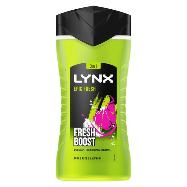 Lynx Epic Fresh Shower Gel Grapefruit & Tropical Pineapple Scent 225 ML