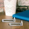 DOITOOL Corner Brackets - 20pcs Right Angle Slotted L Bracket Shelves - Metal Joint Braces