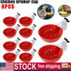 8 PCS Automatic Water Cups Poultry Drinker Waterer Chicken Duck Quail Drinking