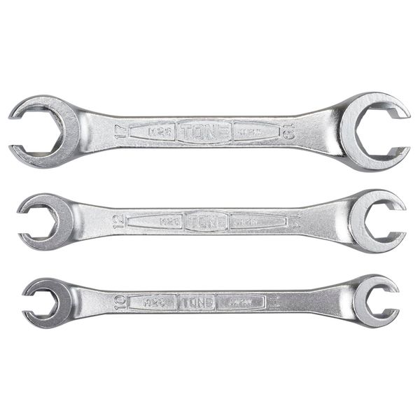 TONE Flare Nut Wrench Set M263, 3 Pieces