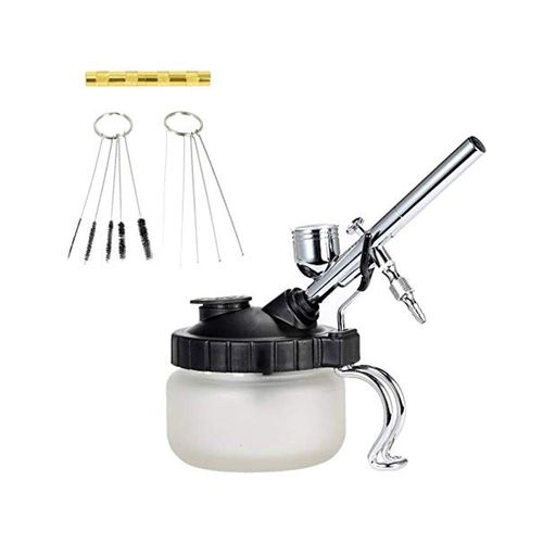 Airbrush Cleaner Pot for Airbrushes, Cleaning Bottle, Cleaner Bottle, Airbrush Stand, Airbrush Accessories, Airbrush Cleaning Repair Tool Kit, Airbrush Needle, Brush Set