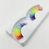 Reusable Strip False Eyelashes Fun Color Fake Lashes - Rainbow