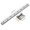 Walfront 1pcs LML12B Miniature Linear Rail 12mm Width + Slide Block (200mm)