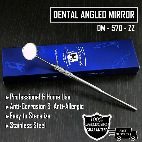 Dental Mouth Mirror Stainless Steel Handle Orthodontics Oral Health Care Tool