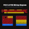 GLOTRENDS PCIe 5.0/4.0 X16 Riser Cable (00-90 Degree, 150mm)