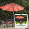 GardenKraft 13880 72 Warm White LED Parasol Lights / Auto Timer Functionality / Indoor or Outdoor String Lights / Battery Operated