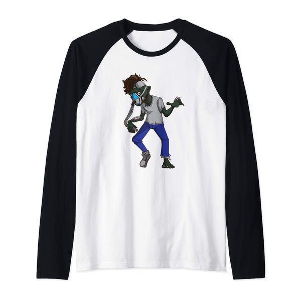 Funny CPAP Mask Zombie Obstructive Sleep Apnea Gift Raglan Baseball Tee