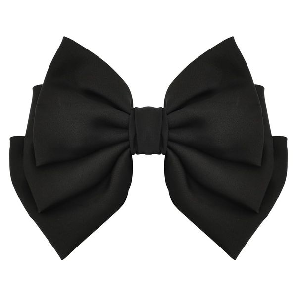 Hair Bow Barrettes for Thick Hair Ribbons for Women Bow Hair Clip Black Hair Bows for Girls Bowknot Hair Clips for Kids Hair Accessories for Teenagers Bows for Hair Barrette Clips Bow Clips