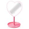 Glam & Style Rose Pink Heart Mirror