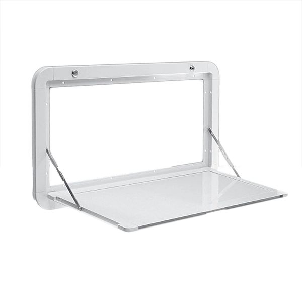 Miumaeov Folding Wall Table, Foldable Caravan External Desk, RV Drop-Leaf Hanging Dining Table for Camper Van Picnic, Computer Workstation