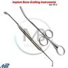 Implant Bone Graft Syringe Collector Bone Spoon Packer Dental Instruments Set