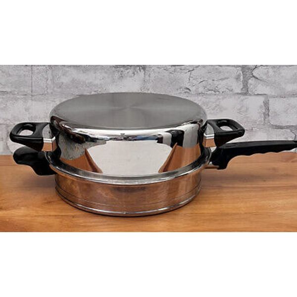 LIFETIME 10" Skillet Stainless w/Health Craft 5-Ply Nicromium Dutch Oven Lid