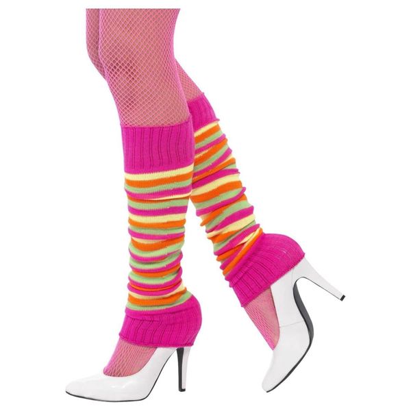 Smiffys 45643 Legwarmer (One Size), Neon