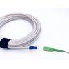 Elfcam® - Fiber Optic Cable SC/APC to LC/UPC Single Mode Simplex, LSZH Optical Starter White(15M)