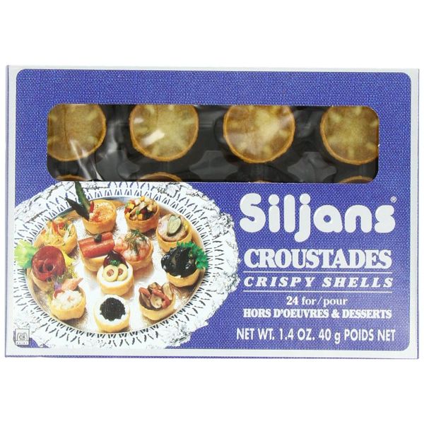 Siljans Croustades (Crispy Shells), 1.4-Ounce Boxes (Pack of 6)