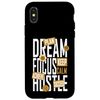 Brown Dream, Focus, Hustle Brown Graphic Case for iPhone X/XS